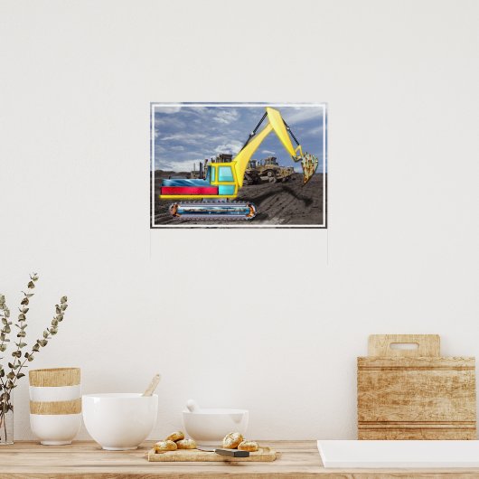 Erdbewegung Poster (Küche)