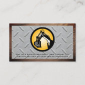 Erdbewegung | Stahl und Holz Visitenkarte (Rückseite)