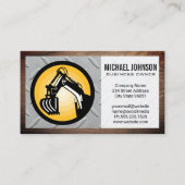 Erdbewegung | Stahl und Holz Visitenkarte (Vorderseite)