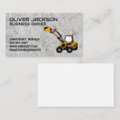 Erdbewegungsfahrzeug | Bau | Beton Visitenkarte (Vorne/Hinten)