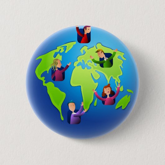 Erdbewohner Button (Vorderseite)