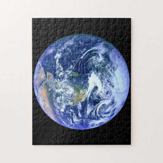 Erdblau-Marmor Puzzle (Vertikal)