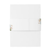 Erdblüten, die Hochzeit von Weiß Einladungsbanderole (Rückseitenbeispiel)