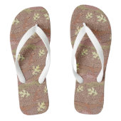 Erdbraun-Flip-Flops Badesandalen (Fußbett)