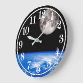 Erddesignbild für die Acrylmauer-Uhr Große Wanduhr (Winkel)