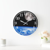 Erddesignbild für die Acrylmauer-Uhr Große Wanduhr (Zuhause)