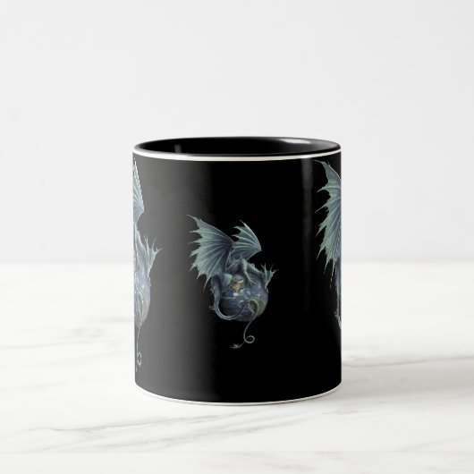 Erddrache-Kaffee-Tasse Zweifarbige Tasse (Mittel)