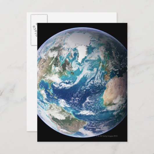 Erde 2 postkarte (Vorne/Hinten)