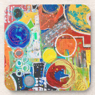 Erde 360 Set von 6 Untersetzer