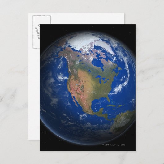 Erde 3 postkarte (Vorne/Hinten)