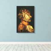 ERDE/ALLEGORIE MIT WILDTIEREN LEINWANDDRUCK (Insitu (Holzboden))