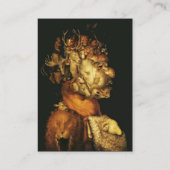 ERDE/ALLEGORIE MIT WILDTIEREN VISITENKARTE (Rückseite)