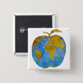 Erde Apple Button (Vorne & Hinten)