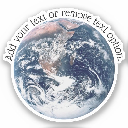 Erde Aufkleber (Vorderseite)