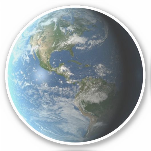 Erde Aufkleber (Vorderseite)