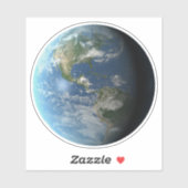 Erde Aufkleber (Blatt)