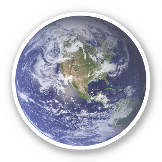 Erde Aufkleber (Vorderseite)