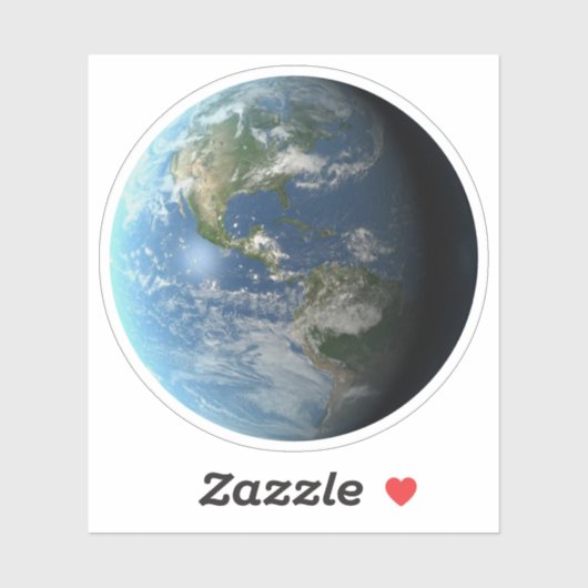 Erde Aufkleber (Blatt)