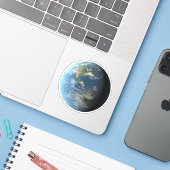 Erde Aufkleber (Laptop mit iPhone)