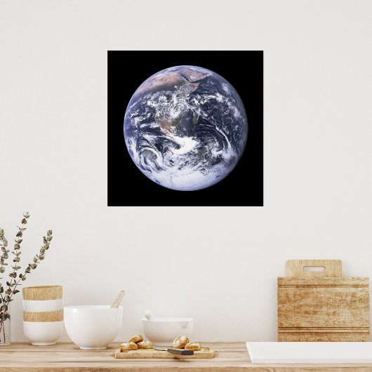 Erde aus Apollo 17 Poster (Küche)