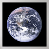 Erde aus Apollo 17 Poster (Vorne)