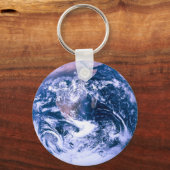 Erde aus blauem Marmor aus dem Weltraum Schlüsselanhänger (Vorderseite)