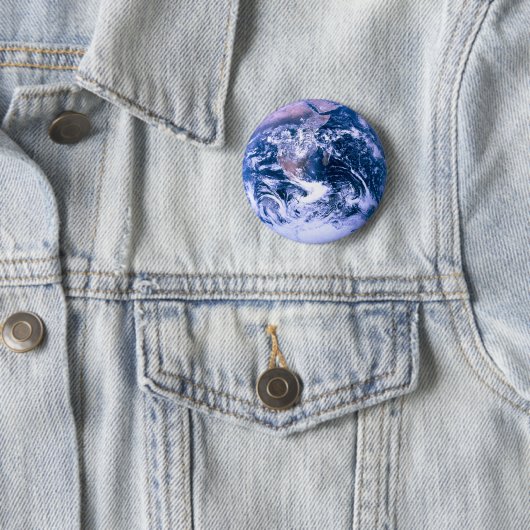 Erde aus blauem Marmor Button (Beispiel)