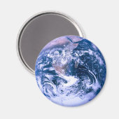 Erde aus blauem Marmor Magnet (Vorderseite/Rückseite)