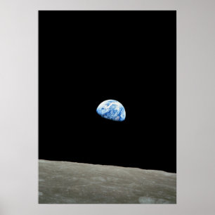 Erde aus dem Universum des Mond Poster