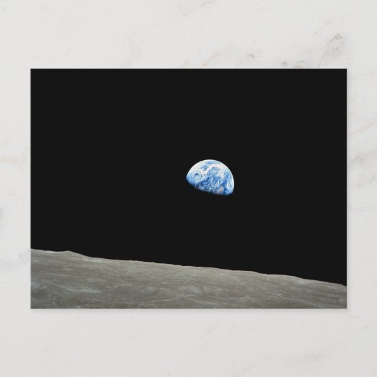 Erde aus dem Universum des Mond Postkarte (Vorderseite)