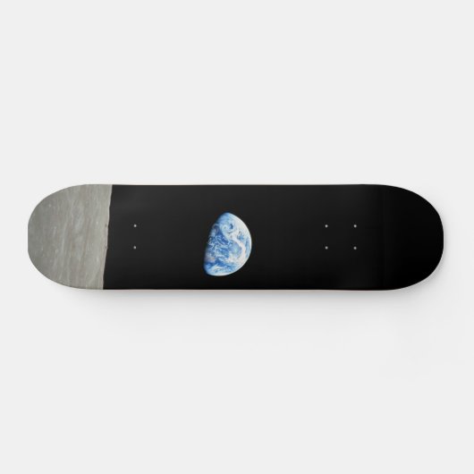 Erde aus dem Universum des Mond Skateboard (Horizontal)