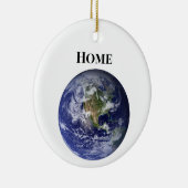 Erde aus dem Weltall, blaues Marmor von der NASA Keramik Ornament (Rechts)