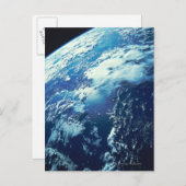 Erde aus dem Weltraum 16 Postkarte (Vorne/Hinten)