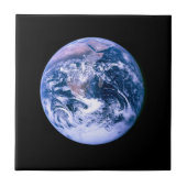 Erde aus dem Weltraum "Blauer Marmor" Fliese (Vorderseite)