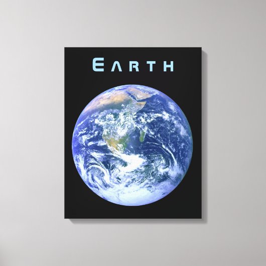 Erde aus dem Weltraum Leinwanddruck (Vorderseite)
