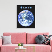 Erde aus dem Weltraum Leinwanddruck (Insitu (Wohnzimmer))