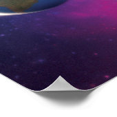 Erde aus dem Weltraum Poster (Ecke)