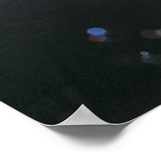 Erde aus dem Weltraum Poster (Ecke)