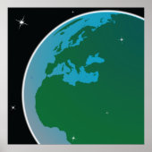 Erde aus dem Weltraum Poster (Vorne)