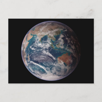 Erde aus dem Weltraum Postkarte