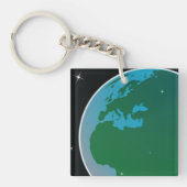 Erde aus dem Weltraum Schlüsselanhänger (Vorderseite)