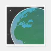 Erde aus dem Weltraum Serviette (Vorderseite)