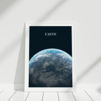 Erde aus dem Weltraumposter