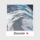 Erde aus der Apollo 12 Raumsonde. Aufkleber (Blatt)