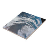 Erde aus der Apollo 12 Raumsonde. Fliese (Seite)