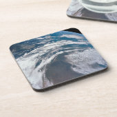 Erde aus der Apollo 12 Raumsonde. Getränkeuntersetzer (Linke Seite)