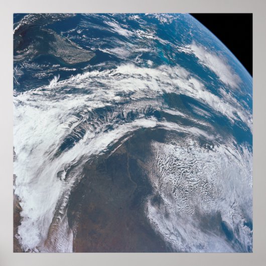 Erde aus der Apollo 12 Raumsonde. Poster (Vorne)