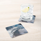 Erde aus der Apollo 12 Raumsonde. Rechteckiger Pappuntersetzer (Vor Ort)