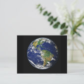 Erde aus der Weltraumpostkarte Postkarte (Stehend Vorderseite)