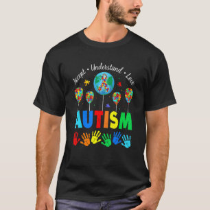 Erde Autismus Akzeptieren Verstehen Liebe Autismus T-Shirt